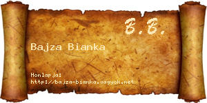 Bajza Bianka névjegykártya