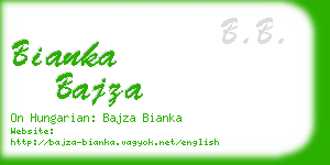 bianka bajza business card